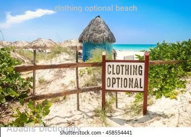 clothing optional beach